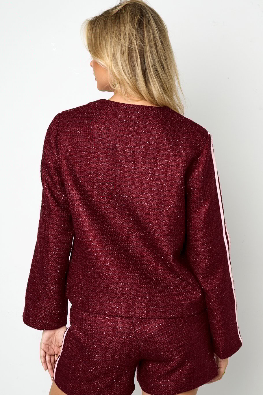 Polyester fiber (polyester) Jackets & Coats Plaid Elegant Fall/Winter Clothes h5Picture10